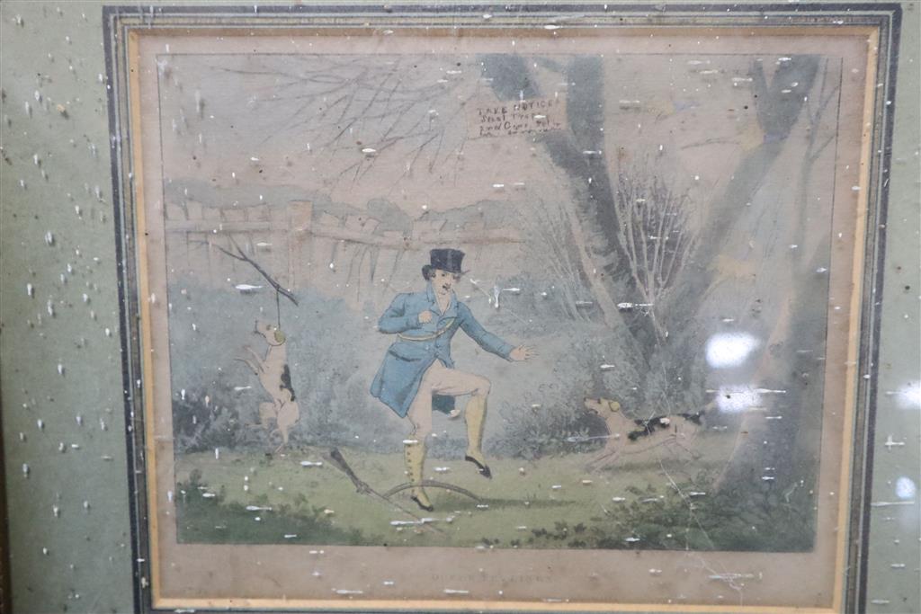 A set of nine Victorian sporting prints, 17 x 21cm